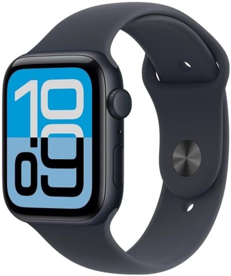 Apple Watch SE 3 GPS 40 mm Smartwatch mit Midnight Aluminiumgehäuse mit Midnight Sport Band M/L, Fitness- und Schlaf-Tracker, Pulsmesser, Always-On-Display, wasserabweisend