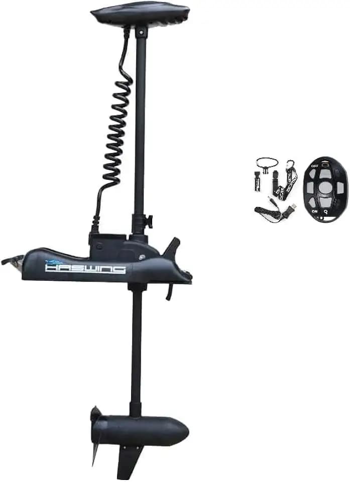 Zichen Haswing 80lbs Bow Mount Trolling Motor 24V 54in with Wireless Remote