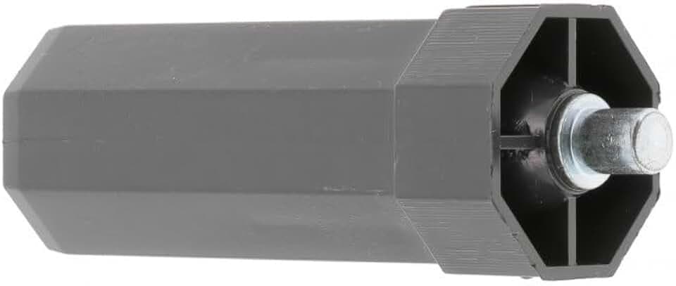 cyclingcolors 8-Kant Rollladenrohr Endkappe Fenster Kunststoffauslass, für 40 mm 8-Kant Rohrauslass Ø 10 mm Abgang männlich