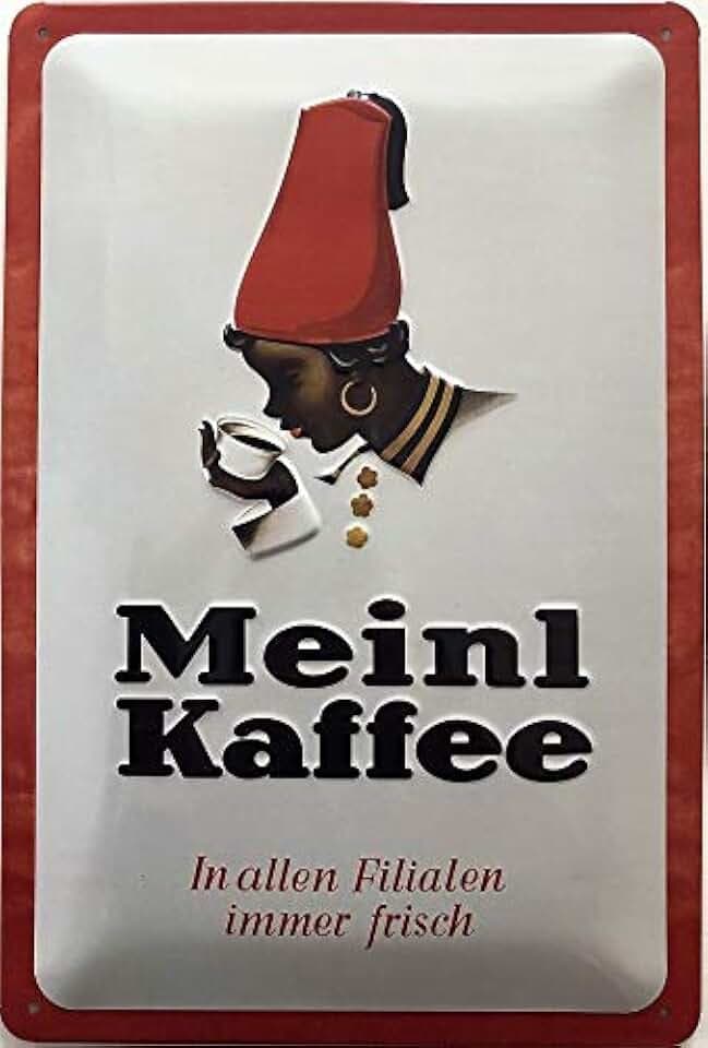 Blechschild 30 x 20 cm Vintage Werbung - Meinl Kaffee Classic