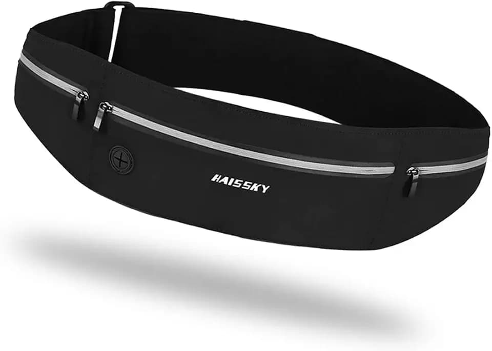 Running Belt Fanny Pack for Men Women - 3 Pocket Waist Pack