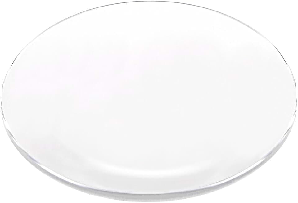 sourcing map Uhr Glas Saphirglas Linse Einzelkuppel Runde 36mm Durchm. 1,3mm Randdicke klar