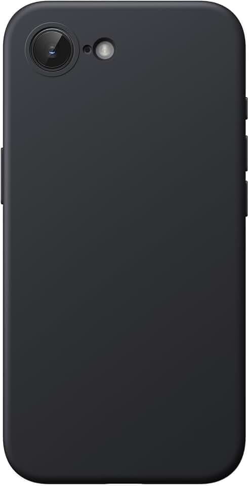 JETech Silikon Hülle für iPhone 17e/16e, Schwarz