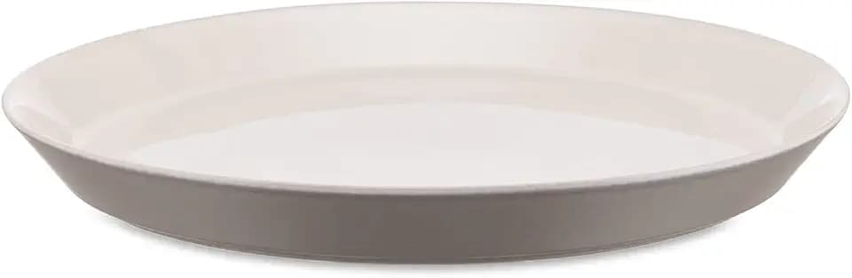 Alessi DC03/1 LG Tonale Speiseteller, Flach Light grey 4-teilig