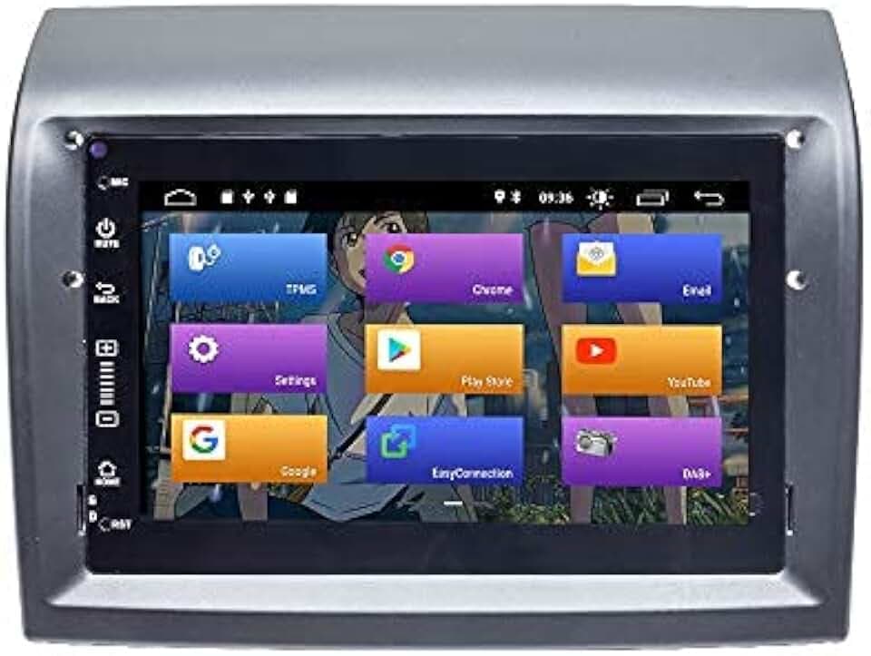 Android 12 Autoradio für FIAT Ducato Peugeot Boxer Citroen Jumper[Quad Core 2GB RAM 16GB ROM] 1 Din 7'' mit Carplay/Android Auto/GPS Navigation/Bluetooth/WiFi/Rückfahrkamera/SWC/FM AM RDS Radio