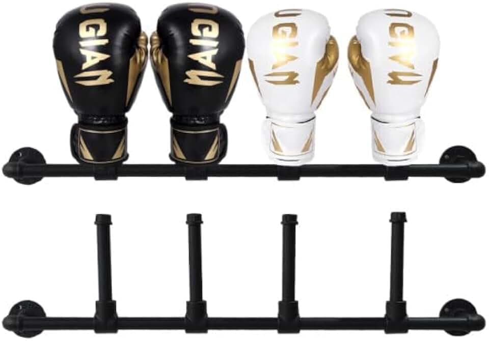 Boxing Wall Mount Storage Rack,Boxing Gloves Dryer,2-Pcs Set