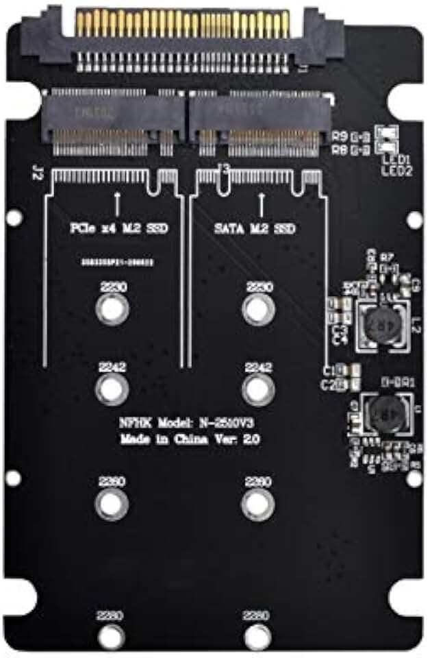 cablecc SFF-8639 NVME U.2 to Combo NGFF M.2 M-Key SATA PCIe SSD Adapter for Mainboard Replace SSD 750 p3600 p3700