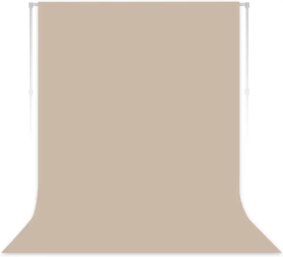 Beige Photography Backdrop for Photoshoot, Fabric, 7x10 FT