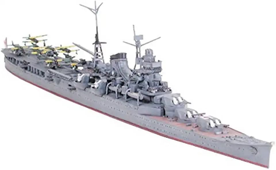 TAMIYA 1:700 Jap. Mogami Flugzeugkreuzer WL, Modellbau, Plastik Bausatz, Basteln, Hobby, Kleben, Plastikbausatz