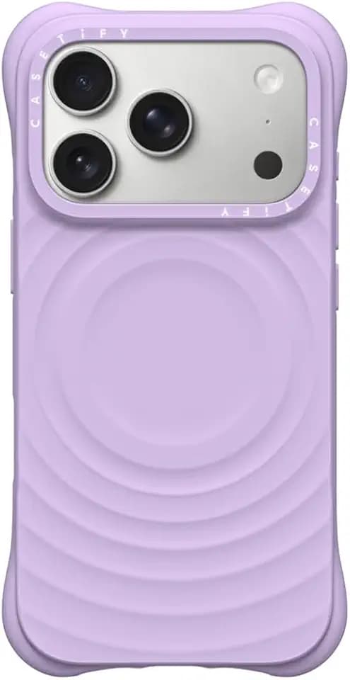 CASETiFY for iPhone 17 Pro Case - Ripple Compatible with MagSafe Lavender