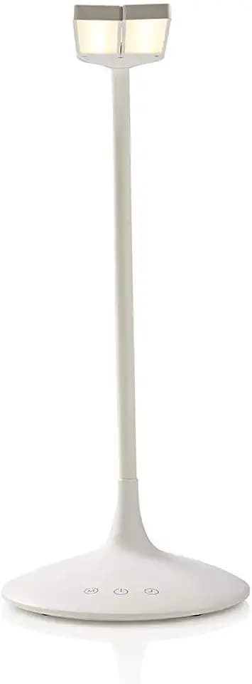NEDIS LED-Schreibtischlampe - Dimmbar - 280 lm - Wiederaufladbar - Berührungsfunktion - Weiss
