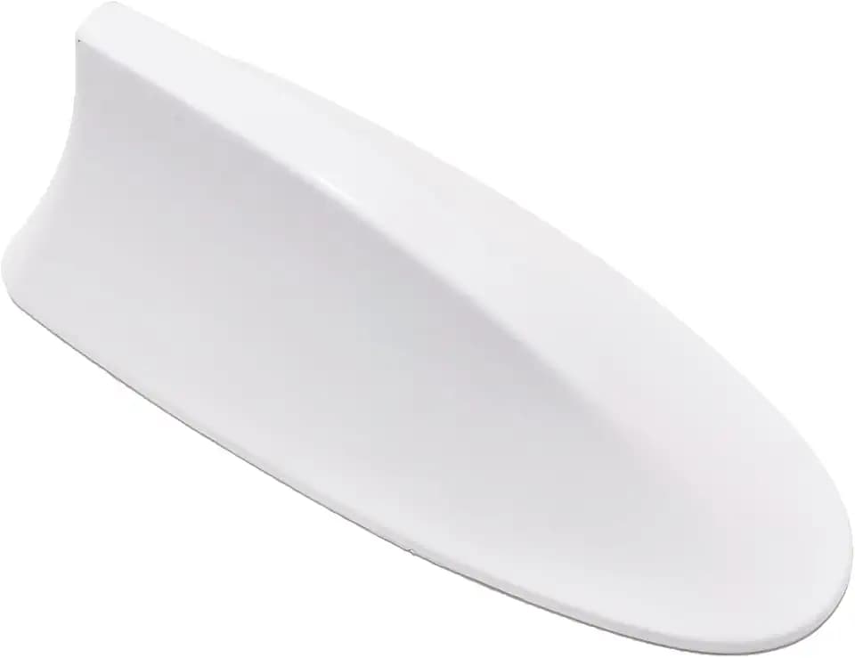CYDZSW Car Shark Fin Antenna,Universal Car Shark Fins Antenna Cover Mods (White)