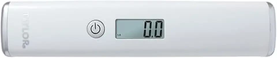 Taylor Digital Luggage Scale, Locking Weight, Portable, White