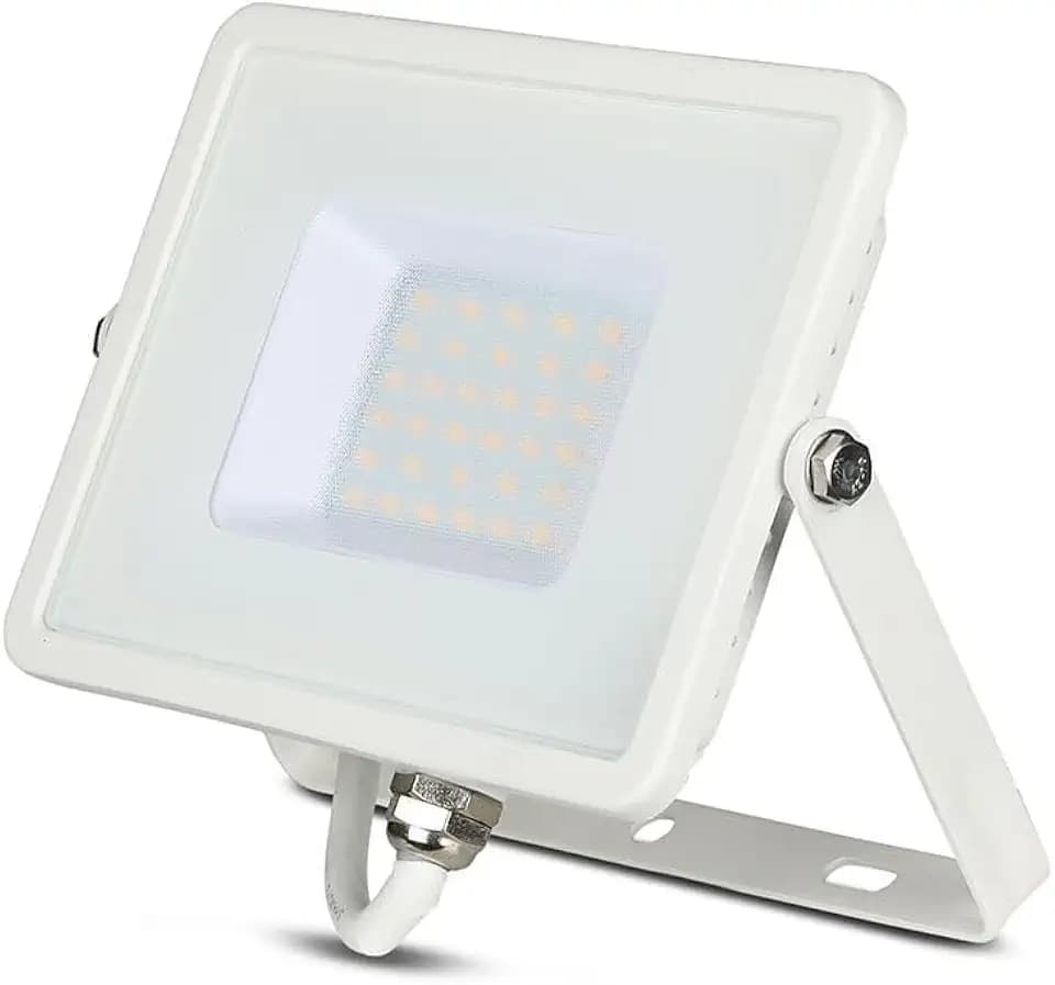 V-TAC LED-Scheinwerfer für den Außenbereich, weiß, IP65, Chip, Samsung, 30 W, Farbe des Lichts, naturweiß