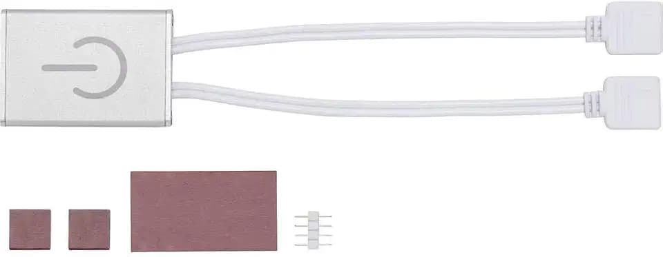 Paulmann 70913 Stripe YourLED Touch Switch 12V DC max. 60 Watt dimmbar Strip Silber Lichtband Kunststoff Lichtstreifen