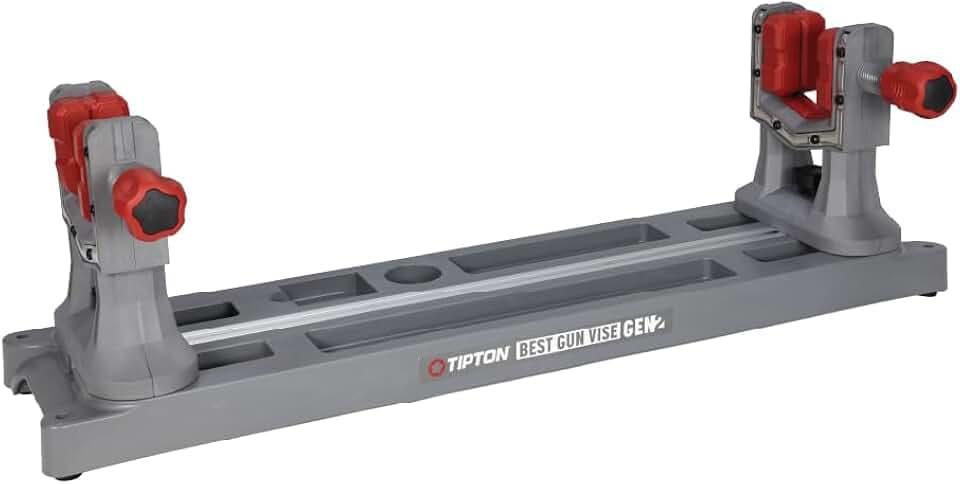 Tipton Best Gun Vise Gen 2 with Universal Mounting, Adjustable Gun Clamps, Vise Mod Accessory Storage, For Gun Maintenance, Cleaning, and Gunsmithing