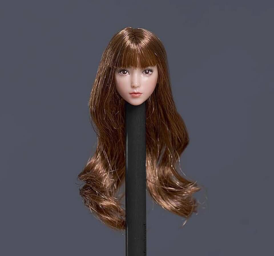 Fremego 1/12 Scale Asian Girl Pale Skin Head Sculpt for 6inch Action Figure