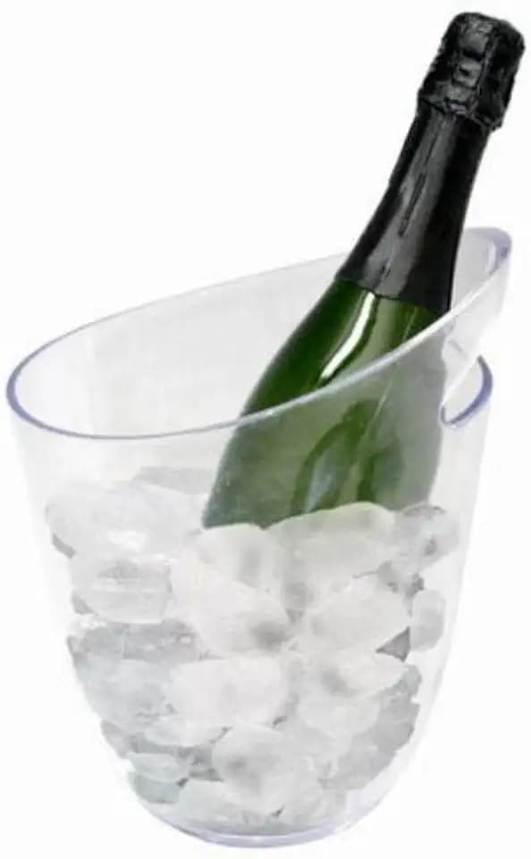 Vin Bouquet FIE 192 Sektk&uumlhler, transparent, f&uumlr eine Flasche, aus ABS, 20 x 20,5 x 24 cm, Kunststoff, durchsichtig, 20x20.5x24 cm