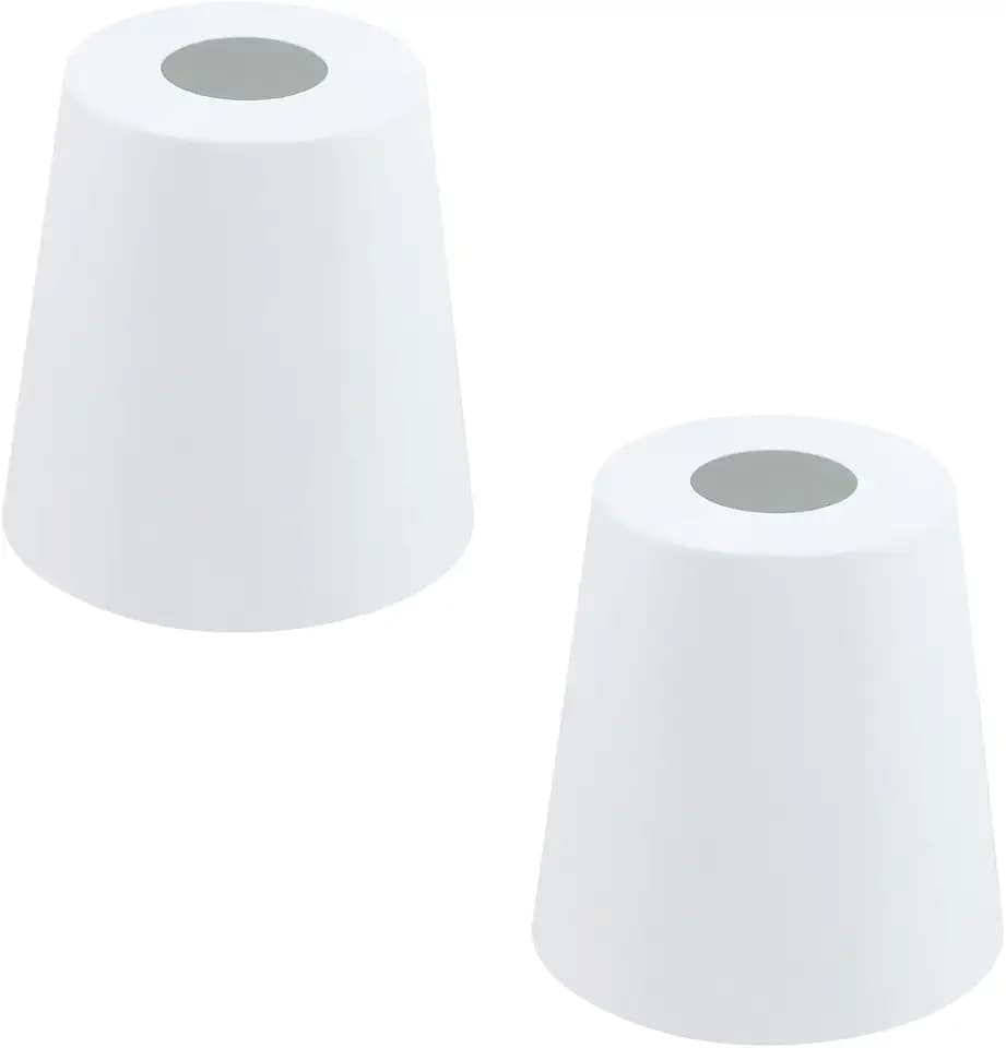 MY MIRONEY 2PCS White Barrel Metal Lampshade, 5.04" Height