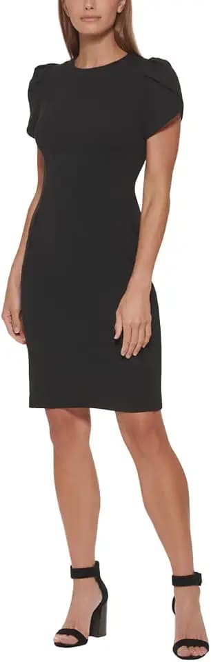 Calvin Klein Tulip Sleeve Floral Sheath