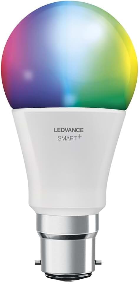 LEDVANCE Smart+ Lampe mit ZigBee Technologie, 9W, A60, matt, Sockel B22D, Lichtfarbe RGBW einstellbar, 806lm, 1er Pack