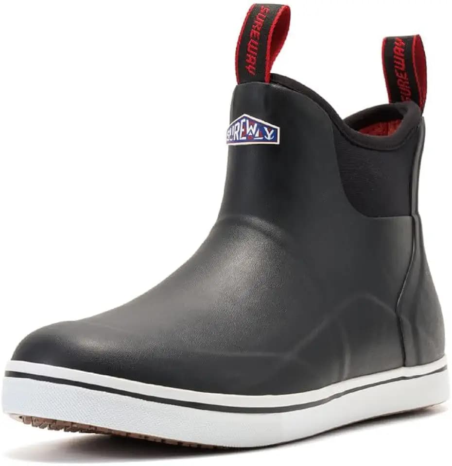 SUREWAY Men's Waterproof Ankle Deck Boots