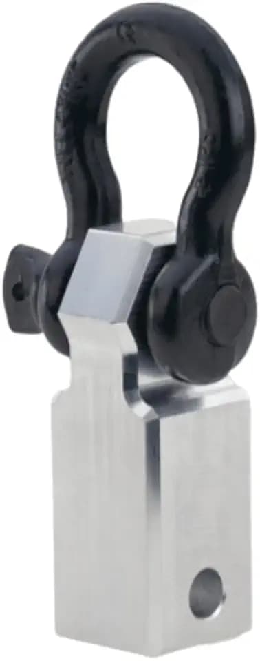 Weigh Safe Soft Shackle Hitch - Corrosion-Resistant Aluminum Tow Accessory - Black, 45,000-lb Break Strength, Fits All 2" Receiver