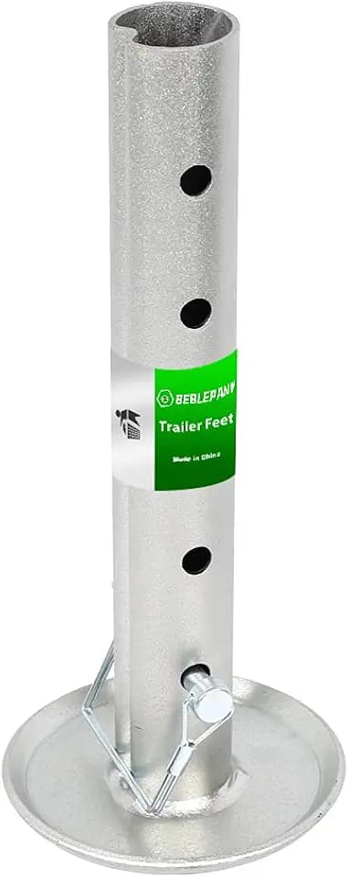 Adjustable Trailer Jack Foot Plate FitS 2In Tube 5000LBS Heavy Duty Support