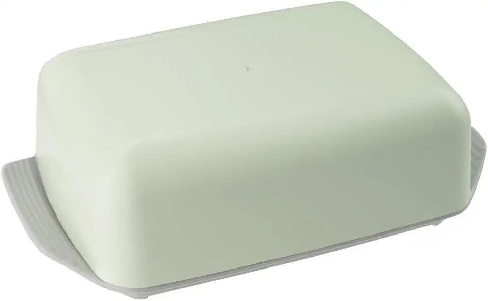 FACKELMANN 33005A Butterdose, lichtgrau/mintgrün, 165x105mm