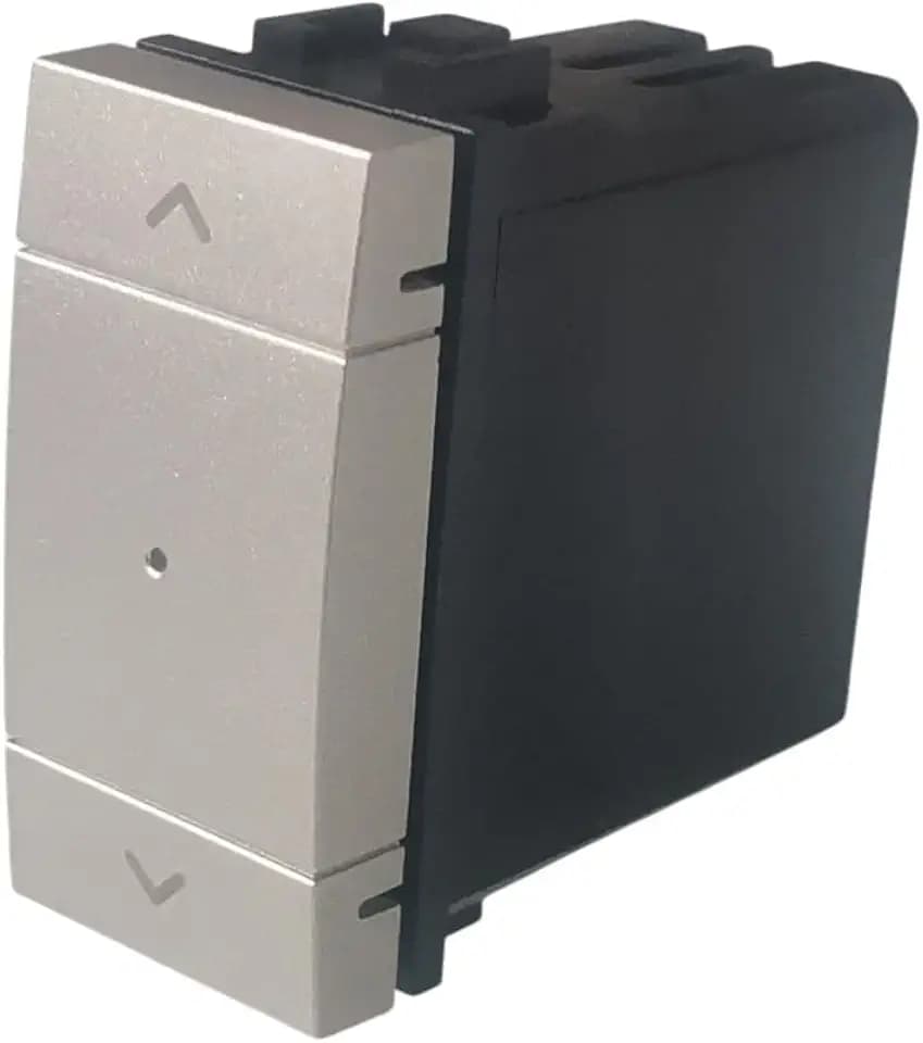Elektronova Schalter für Rollläden Zigbee/Tuya verbunden Smart Wifi Modul kompatibel mit Halterungen Bticino Living grau Tech