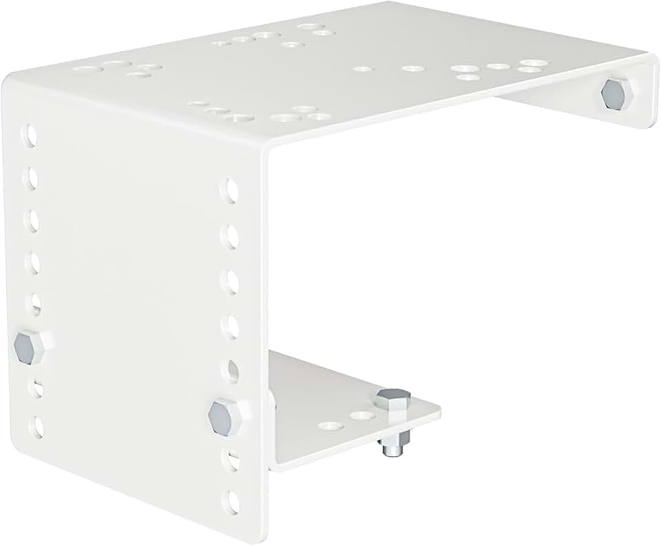 Bumper Vice Mount, Pre-Drilled Heavy Duty Truck Vise Mount for Versatile Height Adjustment, Easily Bolt to Utility Truck and Service Body Truck (White)