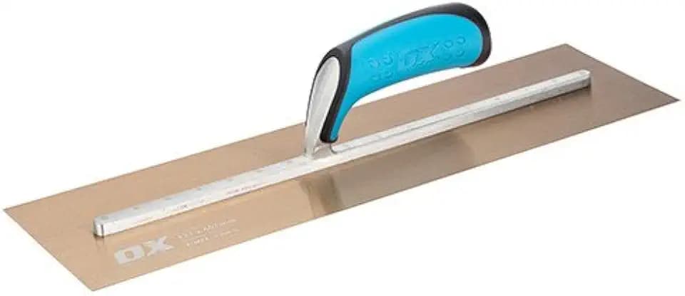 OX Pro Edelstahl-Putzerkelle 457x127mm – DURAGRIP Profi Glättkelle
