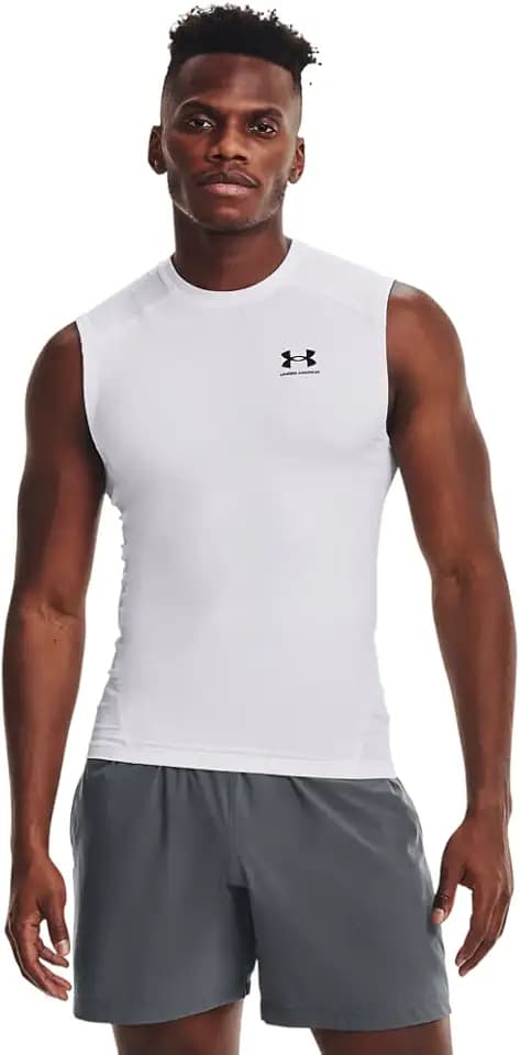 Under Armour Baselayer HG Comp Tanktop Weiß Herren