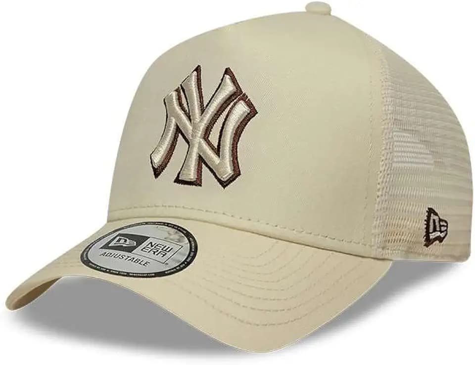 New Era MLB Adjustable Yankees Trucker Cap Basecap Baseballcap Meshcap Truckercap Damen/Herren - Snapback, mit Schirm, Schirm Frühling-Sommer