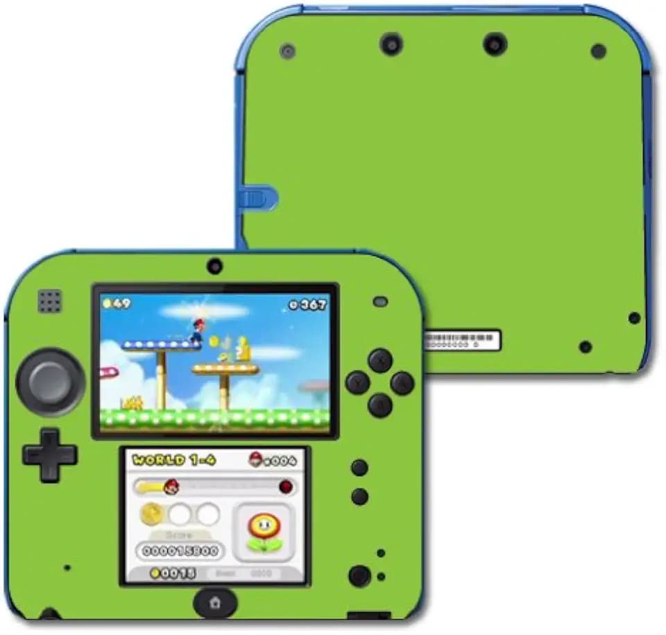 MightySkins Skin Compatible with Nintendo 2DS wrap Sticker Skins Solid Green
