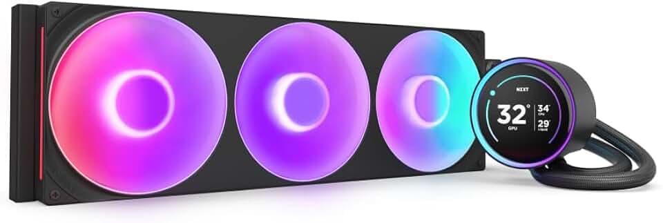 NZXT Kraken Elite 420 RGB - 420mm AIO-CPU-Kühler, LCD - Schwarz
