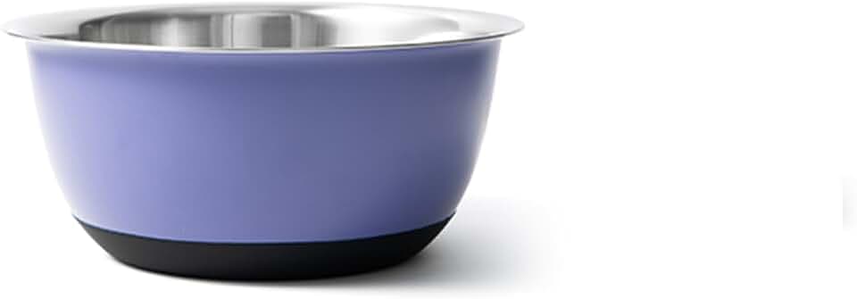 Fox Run Stainless Steel Mixing Bowl, 2.75 Quart Purple Mixing Bowl