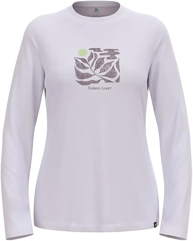 Odlo Damen Odlo Langarm Wandershirt Damen Merino 200 Nature Lover I Funktionsshirt Wandern Atmungsaktiv Shirt (1er Pack)