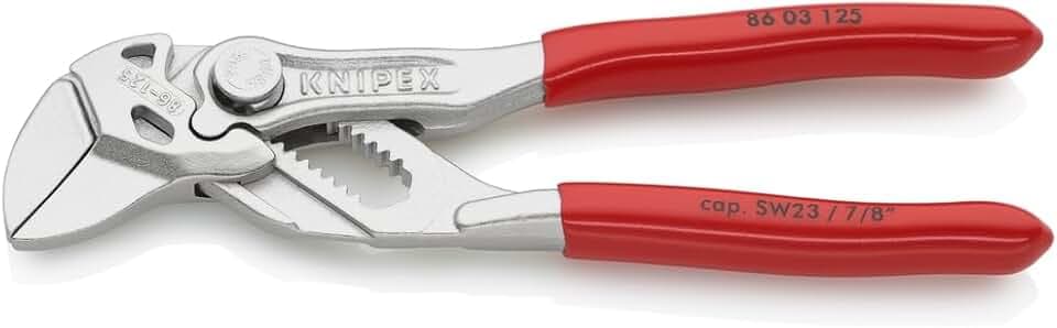 KNIPEX Mini-Zangenschlüssel | Mini-Zangenschlüssel, 12,7 cm, verstellbar, Chrom-Vanadium, vielseitiger Griff
