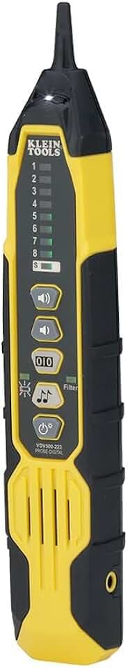 Klein Tools VDV500-223 | Digitale Leitungssuchsonde | Wire Tracer mit LED-Arbeitslicht | Für Ethernet, Telefon (RJ11/RJ12), Netzwerk (RJ45), Koaxial-, Lautsprecher- und Datenkabel