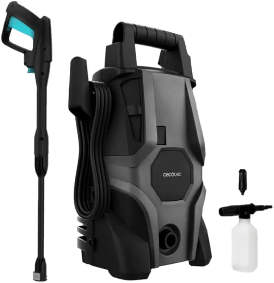 Cecotec Hochdruckreiniger HydroBoost 1400 Car&Garden. 1400 W, für Zuhause, Garten oder Auto, maximale Fördermenge von 408 l/h, 105 Bar Druck, Aluminium-Pumpe, Aktionsradius 9 m