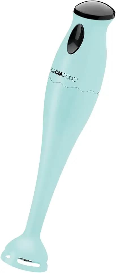 Clatronic Pürierstab | Stabmixer | 180 Watt | Edelstahl Messer | Rührstab | Babynahrung, Suppe, Smoothies, Püree, Sauce | mit 500 ml Mixbehälter | SM 3577 mint-grün
