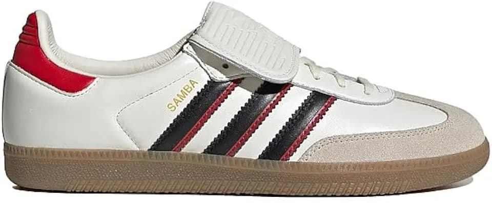adidas Samba LT Men's Shoes, Cloud White/Core Black/Better Scarlet, Size 8
