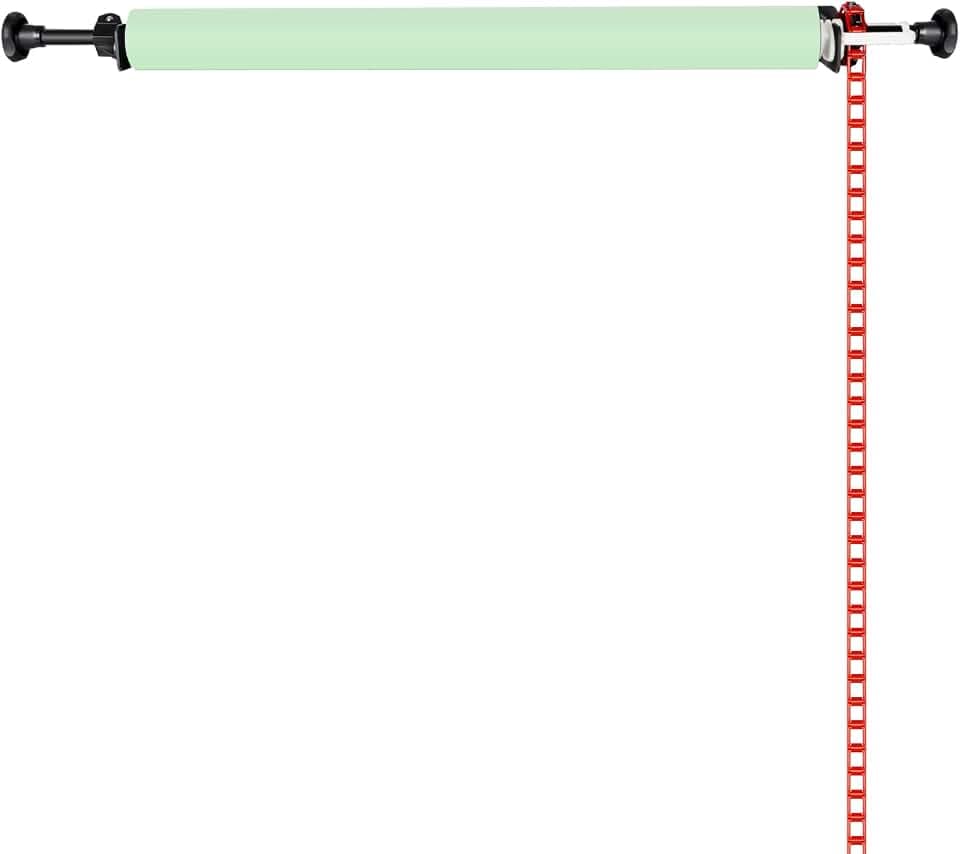 NEEWER Fotografie Einzelrolle Wandmontage manuell Hintergrund Support System mit 2 x Einzelhaken, 2 x Expand Bar, 1 x Kette, Tragfähigkeit: 22lb/10kg