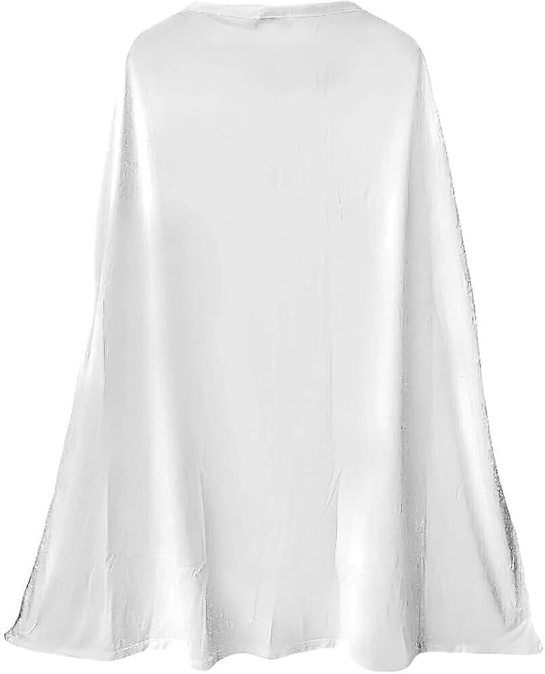 White Cape Costumes for Kids and Adults - One Size Fits Most (Pack of 6) - Great for Party Dress-Up - Superhero & Halloween Capes