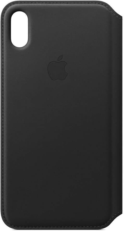 Apple Leder Folio (für iPhone XS Max) - Schwarz