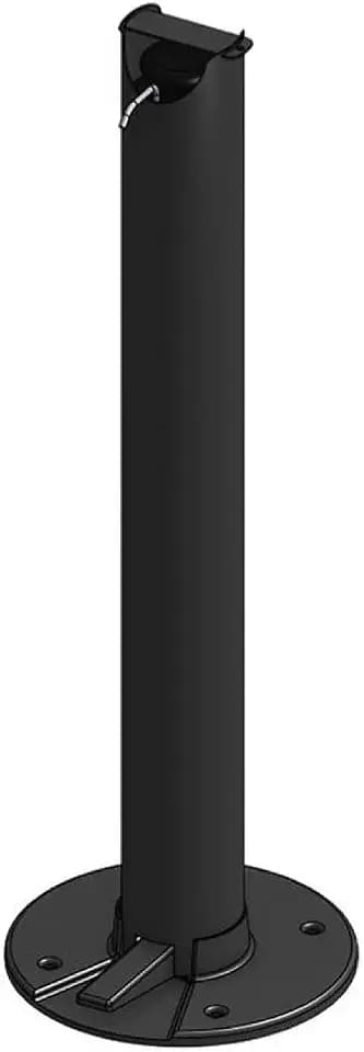 DISTRI-Concept Black Edition Borne Totem Hydroalkoholischer Gelspender ohne Pedalkontakt