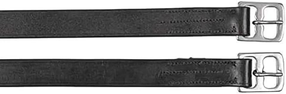 Kerbl 32639/1 Steigbügelriemen f. Kinder, 130cm, schwarz