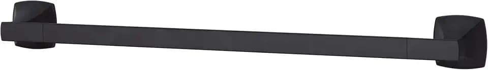 Pfister Venturi Bath Towel Bar for Bathroom, 18-Inch, Wall-Mounted, Screw-In, Matte Black Finish, BTBVNC1B