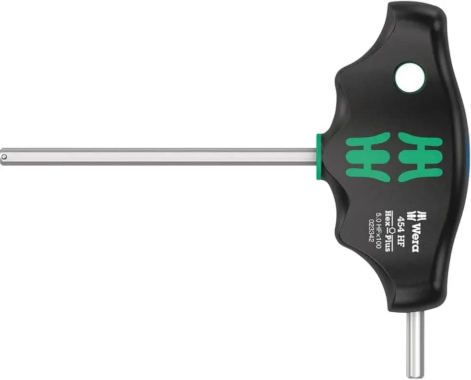 Wera '05023342001 454 HF Quergriff-Sechskantschraubendreher Hex-Plus, 5 x 100 mm